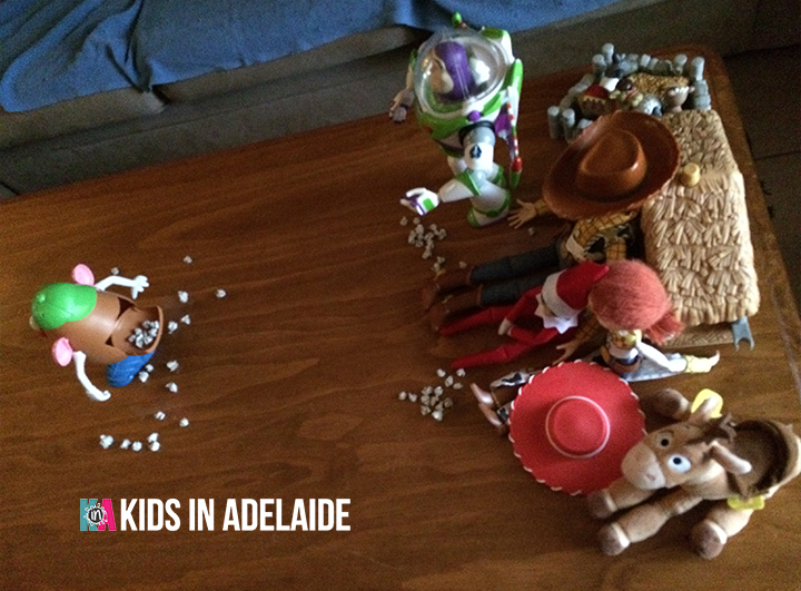 Kids in Adelaide Elf on the Shelf Paper Toss