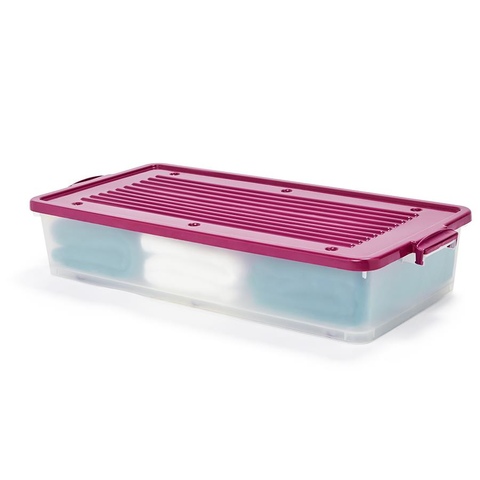 These tubs from Kmart are great for dry food, clothing, bedding etc