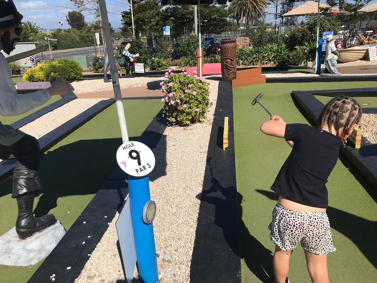 West Beach Mini Golf Kids In Adelaide