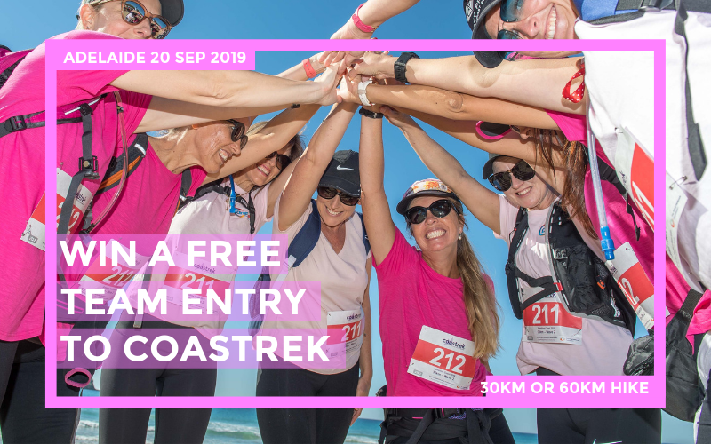WIN a free team entry to Adelaide Coastrek 2019