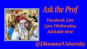 Dinosaur University Live Question Time @ Facebook