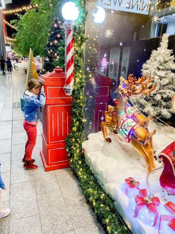 Rundle Mall Ups Christmas Decoration Game with Window Showcase