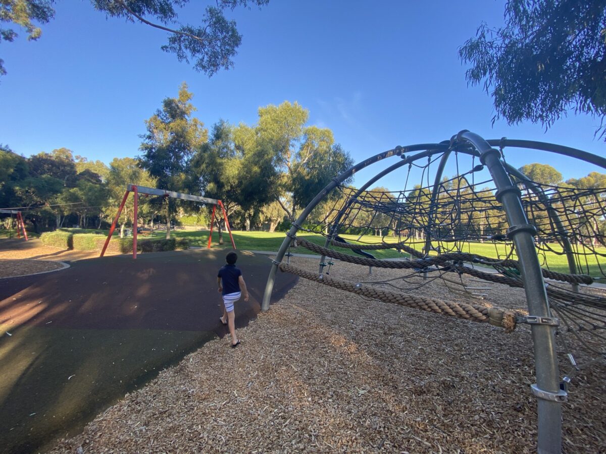Kids in Adelaide Play Bonython Park Playground