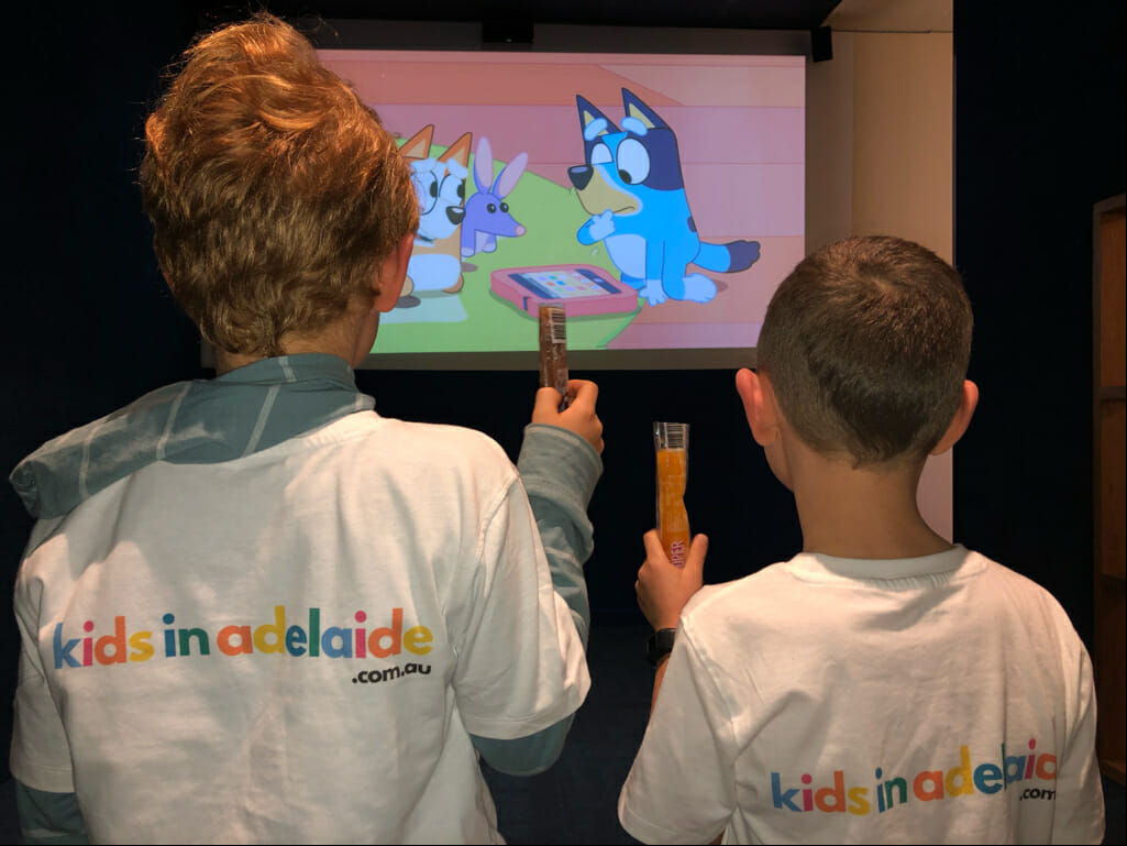 Kids in Adelaide enjoy the inhouse cinema at Paradise Hotel