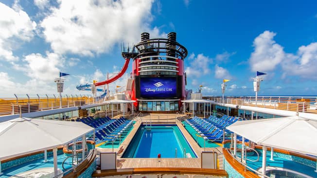 Disney Cruise Australia pool deck