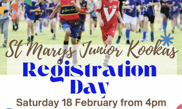 St Marys Junior Kookaburras Football Clinic