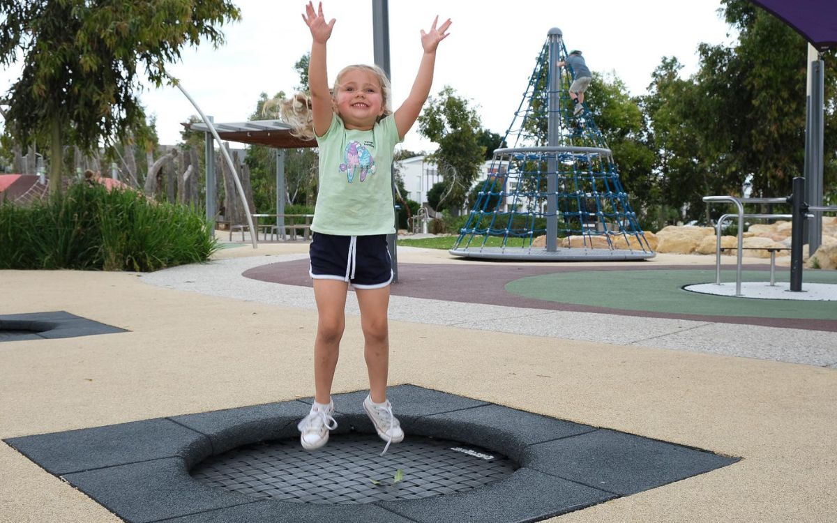 Playgrounds with Inground Trampolines