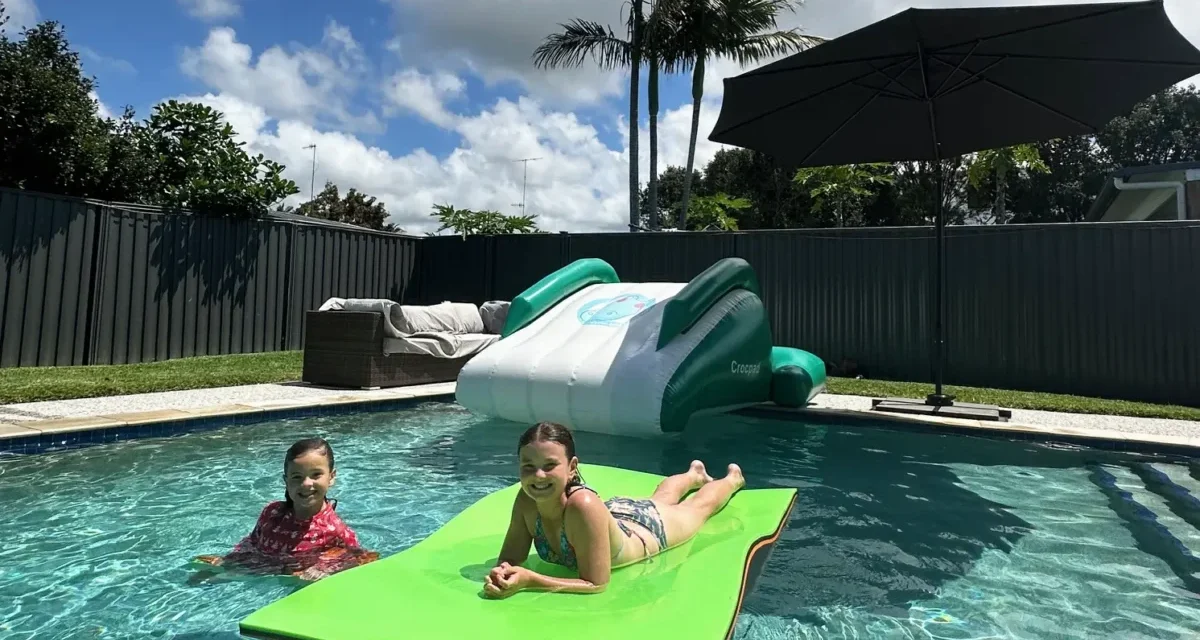 Inflatable Pool Waterslides and Water Mats from Crocpad