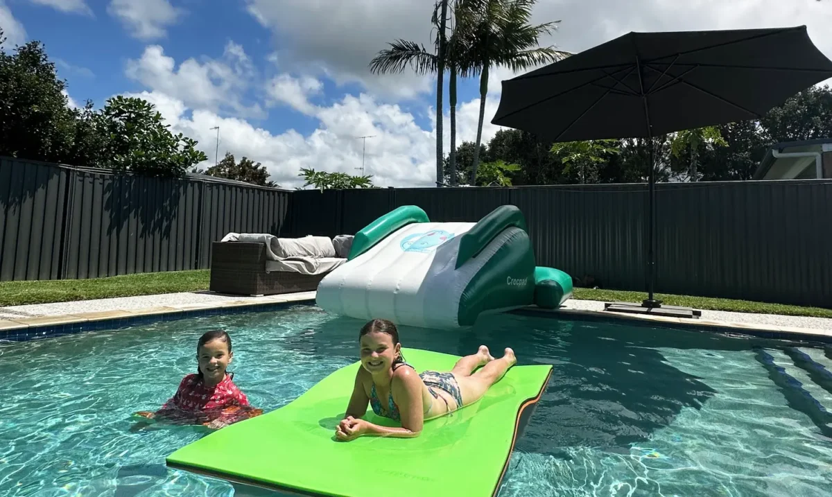 Inflatable Pool Waterslides and Water Mats from Crocpad