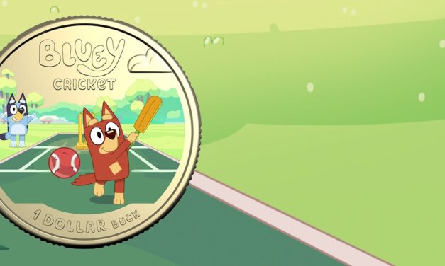 Royal Australian Mint – Bluey Cricket Coin
